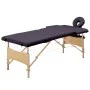 Klappbare Massageliege 2 Zonen Holz lila von vidaXL, Massageliegen - Ref: Foro24-110186, Preis: 166,67 €, Rabatt: %