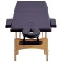 Klappbare Massageliege 2 Zonen Holz lila von vidaXL, Massageliegen - Ref: Foro24-110186, Preis: 166,67 €, Rabatt: %