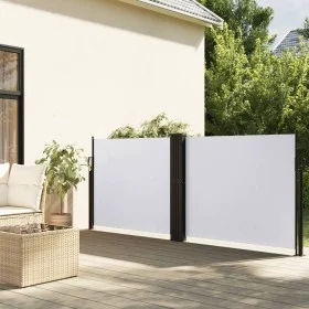 White retractable side awning 100x600 cm by vidaXL, Umbrellas - Ref: Foro24-4004586, Price: 104,65 €, Discount: %
