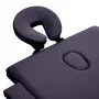 Camilla de masaje plegable 2 zonas madera morado de vidaXL, Mesas de masaje - Ref: Foro24-110186, Precio: 166,67 €, Descuento: %