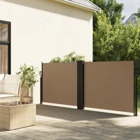 Taupe gray retractable side awning 100x1000 cm by vidaXL, Umbrellas - Ref: Foro24-4004694, Price: 110,46 €, Discount: %