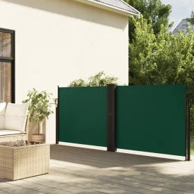 Dark green retractable side awning 100x600 cm by vidaXL, Umbrellas - Ref: Foro24-4004590, Price: 104,65 €, Discount: %