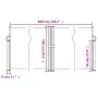 Dunkelgrüne einziehbare Seitenmarkise 100x600 cm von vidaXL, Sonnenschirme - Ref: Foro24-4004590, Preis: 104,65 €, Rabatt: %
