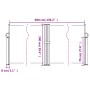 Dunkelgrüne einziehbare Seitenmarkise 100x600 cm von vidaXL, Sonnenschirme - Ref: Foro24-4004590, Preis: 102,66 €, Rabatt: %