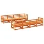 Garden sofa set 9 pieces solid pine wood wax brown by vidaXL, Garden sets - Ref: Foro24-3299355, Price: 557,08 €, Discount: %