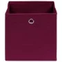 Storage boxes 4 pcs dark red fabric 32x32x32 cm by vidaXL, Storage baskets - Ref: Foro24-288341, Price: 24,87 €, Discount: %