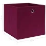 Aufbewahrungsboxen 4 Stück dunkelroter Stoff 32x32x32 cm von vidaXL, Aufbewahrungskörbe - Ref: Foro24-288341, Preis: 25,36 €,...