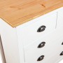 Hill bedside table solid white pine wood 79x40x80 cm by vidaXL, Sideboards - Ref: Foro24-288918, Price: 195,66 €, Discount: %