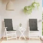 High back chair cushions 2 pcs dark gray melange fabric by vidaXL, Cushions for chairs and sofas - Ref: Foro24-4002415, Price...