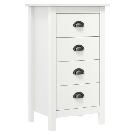Hill Nachttisch aus massivem Kiefernholz weiß 46x35x49,5 cm von vidaXL, Sideboards - Ref: Foro24-288912, Preis: 114,51 €, Rab...