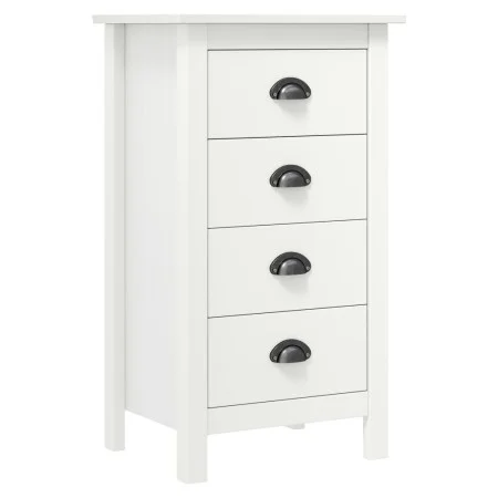 Mesita de noche Hill madera maciza de pino blanco 46x35x49,5 cm de vidaXL, Aparadores - Ref: Foro24-288912, Precio: 107,85 €,...