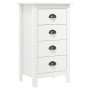 Hill Nachttisch aus massivem Kiefernholz weiß 46x35x49,5 cm von vidaXL, Sideboards - Ref: Foro24-288912, Preis: 114,51 €, Rab...