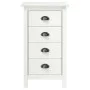 Mesita de noche Hill madera maciza de pino blanco 46x35x49,5 cm de vidaXL, Aparadores - Ref: Foro24-288912, Precio: 107,85 €,...