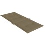 High back chair cushions 2 pcs taupe melange fabric 120x50x4cm by vidaXL, Cushions for chairs and sofas - Ref: Foro24-4002436...