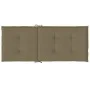 Kissen für Hochlehner, 2 Stück, taupefarbener Melange-Stoff, 120 x 50 x 4 cm von vidaXL, Kissen für Stühle und Sofas - Ref: F...