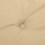 Kissen für niedrige Rückenlehne, 4 Einheiten, beige Melange-Stoff, 100 x 50 x 4 cm von vidaXL, Kissen für Stühle und Sofas - ...
