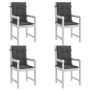 Cojines silla respaldo bajo 4 ud tela gris antracita melange de vidaXL, Cojines para sillas y sofás - Ref: Foro24-4002443, Pr...