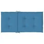 Low back chair cushions 2 units blue melange fabric 100x50x4 cm by vidaXL, Cushions for chairs and sofas - Ref: Foro24-400245...