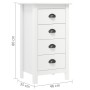 Hill Nachttisch aus massivem Kiefernholz weiß 46x35x49,5 cm von vidaXL, Sideboards - Ref: Foro24-288912, Preis: 114,51 €, Rab...