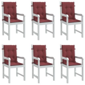 Low back chair cushions 6 units red melange fabric by vidaXL, Cushions for chairs and sofas - Ref: Foro24-4002474, Price: 85,...