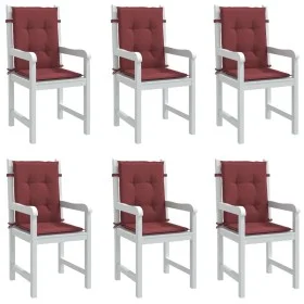Low back chair cushions 6 units red melange fabric by vidaXL, Cushions for chairs and sofas - Ref: Foro24-4002474, Price: 84,...