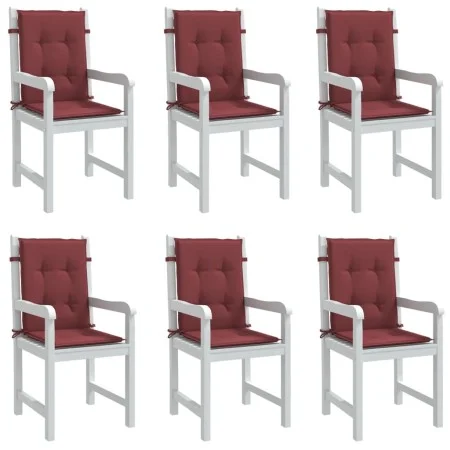 Low back chair cushions 6 units red melange fabric by vidaXL, Cushions for chairs and sofas - Ref: Foro24-4002474, Price: 84,...
