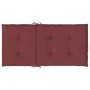 Niedriglehner-Stuhlkissen, 6 Einheiten, roter Melange-Stoff von vidaXL, Kissen für Stühle und Sofas - Ref: Foro24-4002474, Pr...