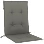 Niedriglehner-Stuhlkissen, 2 Einheiten, dunkelgrauer Melange-Stoff von vidaXL, Kissen für Stühle und Sofas - Ref: Foro24-4002...