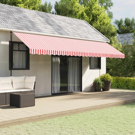Ersatz-Markisen-Volantstoff, rot-weiß gestreift, 6 m von vidaXL, Markisen - Ref: Foro24-367803, Preis: 16,65 €, Rabatt: %