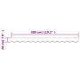 Red and white striped replacement awning valance fabric 3 m by vidaXL, Awnings - Ref: Foro24-367798, Price: 13,60 €, Discount: %