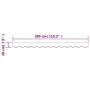 Red and white striped replacement awning valance fabric 3 m by vidaXL, Awnings - Ref: Foro24-367798, Price: 13,33 €, Discount: %