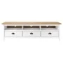 Hill TV cabinet solid white pine wood 158x40x47 cm by vidaXL, TV Furniture - Ref: Foro24-288930, Price: 159,10 €, Discount: %