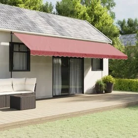 Burgundy striped replacement awning valance fabric 6 m by vidaXL, Awnings - Ref: Foro24-367779, Price: 16,31 €, Discount: %