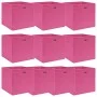 Storage boxes 10 units pink fabric 32x32x32 cm by vidaXL, Storage baskets - Ref: Foro24-288347, Price: 50,61 €, Discount: %