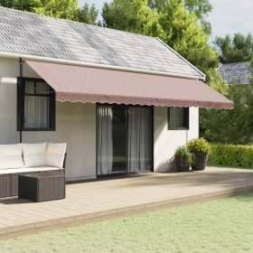 Brown striped replacement awning valance fabric 6 m by vidaXL, Awnings - Ref: Foro24-367785, Price: 16,83 €, Discount: %
