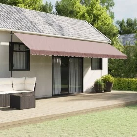 Brown striped replacement awning valance fabric 6 m by vidaXL, Awnings - Ref: Foro24-367785, Price: 16,49 €, Discount: %