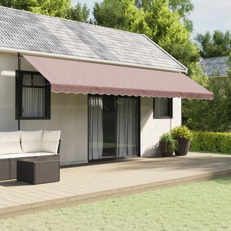 Brown striped replacement awning valance fabric 6 m by vidaXL, Awnings - Ref: Foro24-367785, Price: 16,49 €, Discount: %