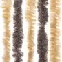 Dunkelbrauner und beiger Chenille-Fliegenvorhang, 100 x 220 cm von vidaXL, Moskitonetze für Fenster - Ref: Foro24-377358, Pre...
