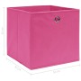 Aufbewahrungsboxen 10 Stück rosa Stoff 32x32x32 cm von vidaXL, Aufbewahrungskörbe - Ref: Foro24-288347, Preis: 51,61 €, Rabat...