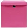 Storage boxes with lids 10 pcs pink fabric 32x32x32 cm by vidaXL, Storage baskets - Ref: Foro24-288348, Price: 64,99 €, Disco...