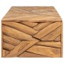 Solid teak wood coffee table, weathered, 110x35x38 cm by vidaXL, Coffee table - Ref: Foro24-326174, Price: 109,92 €, Discount: %
