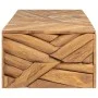 Solid teak wood coffee table, weathered, 110x35x38 cm by vidaXL, Coffee table - Ref: Foro24-326174, Price: 108,88 €, Discount: %