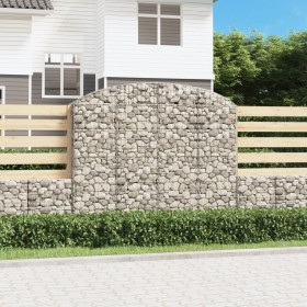 Galvanized iron arch-shaped gabion basket 200x30x160/180 cm by vidaXL, Pots and planters - Ref: Foro24-153468, Price: 109,29 ...