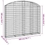 Gabionenkorb Bogenform verzinktes Eisen 200x30x160/180 cm von vidaXL, Töpfe und Pflanzgefäße - Ref: Foro24-153468, Preis: 109...