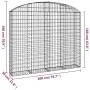 Galvanized iron arch-shaped gabion basket 200x30x160/180 cm by vidaXL, Pots and planters - Ref: Foro24-153468, Price: 107,90 ...