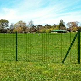 Euro-Zaun aus grünem Stahldraht 25x1,7 m von vidaXL, Zaunpaneele - Ref: Foro24-142380, Preis: 334,87 €, Rabatt: %