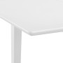 Mesa de comedor extensible blanca (80-120)x80x74 cm MDF