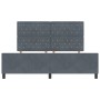Estructura de cama Gris oscuro 180 x 200 cm Terciopelo