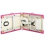Camilla de masaje plegable 2 zonas aluminio blanco y rosa de vidaXL, Mesas de masaje - Ref: Foro24-110234, Precio: 149,01 €, ...