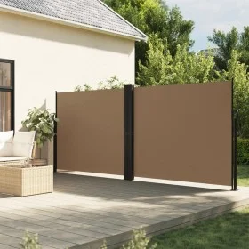 Taupe gray retractable side awning 160x600 cm by vidaXL, Umbrellas - Ref: Foro24-4004634, Price: 128,49 €, Discount: %